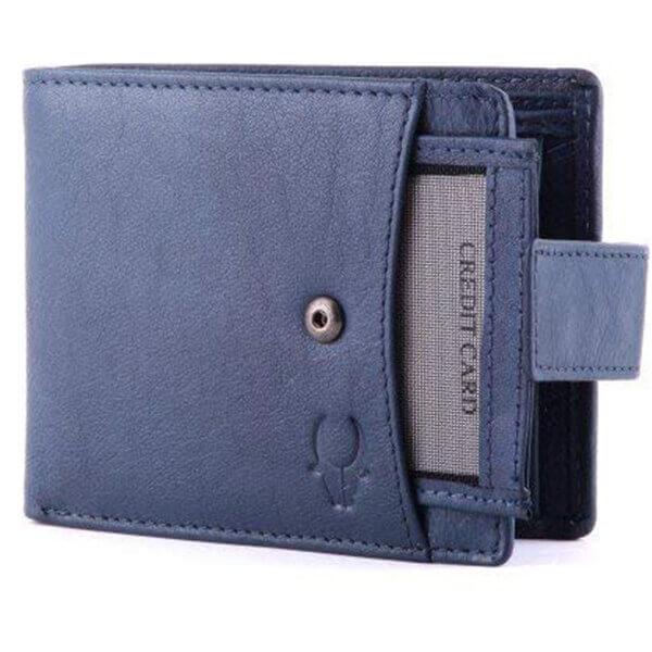 Blue Customized Wildhorn Wallet For Men