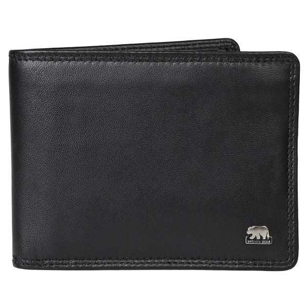 Black Customized Leather Men's RFID Blocking Wallet