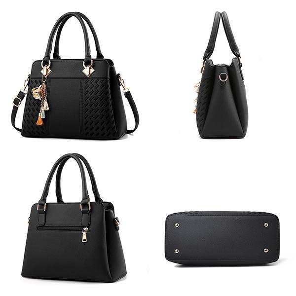 Black Customized Women's Satchel Handbag