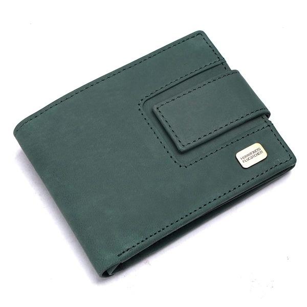 Light Turquoise Customized RFID Protected  Vintage Leather Wallet for Men|6 Card Slots| 1 Coin Pocket|2 Hidden Compartment|2 Currency Slots|1 ID Slot|Loop to Lock The Wallet.