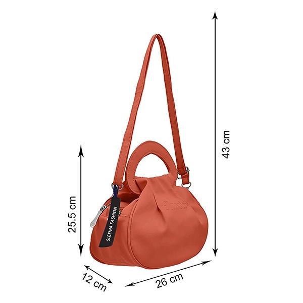 Peach & Blue Customized Women's Shoulder Bag (Set of 2)