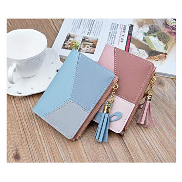 Light Blue Customized Multi Uthility Wallet with Credit Card Holder