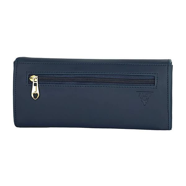 Peacock Blue Customized Women's Leather Hand Clutch