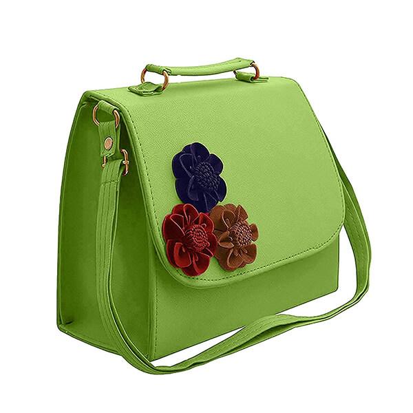 Neon Green Customized Women's Sling Bag