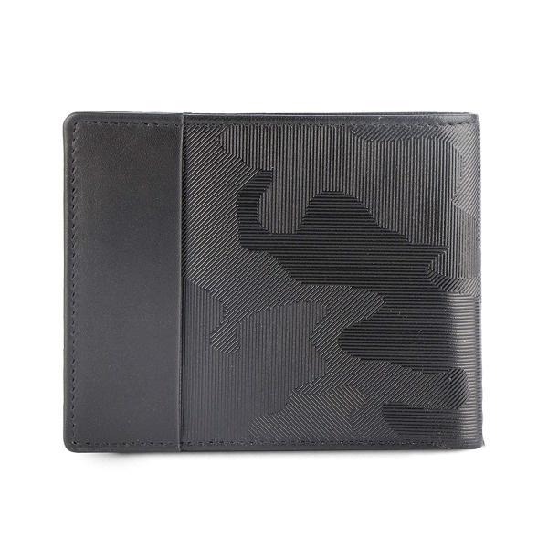 Black Customized Wallet with Card Holder Pockets and Coin Pocket Purse