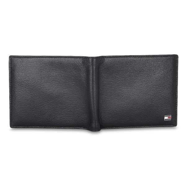 Black Customized Tommy Hilfiger Leather Men's Wallet