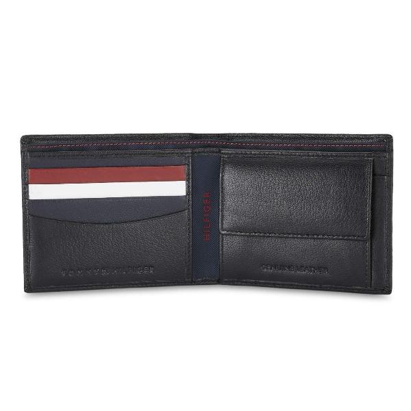 Black Customized Tommy Hilfiger Leather Men's Wallet