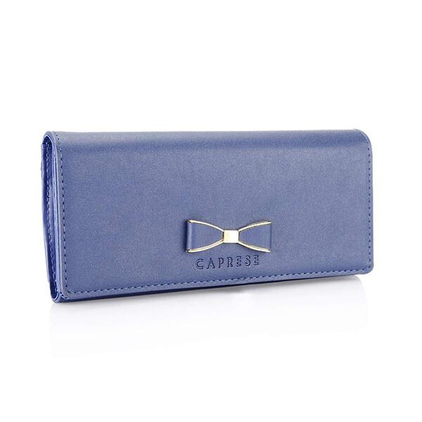 Blue Customized Caprese Faux Laether Women's Wallet