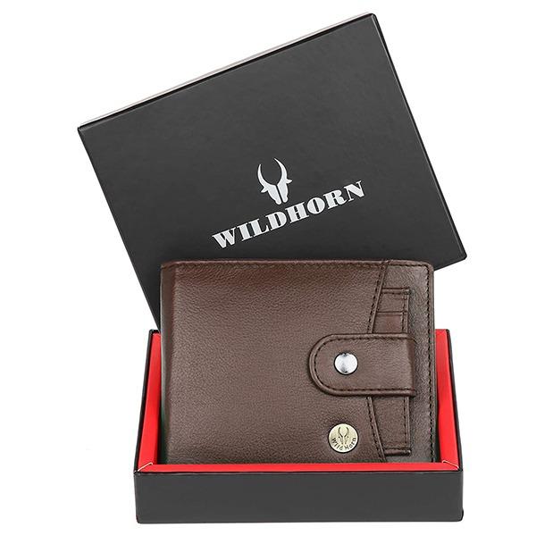 Brown Customized Wildhorn Leather Wallet