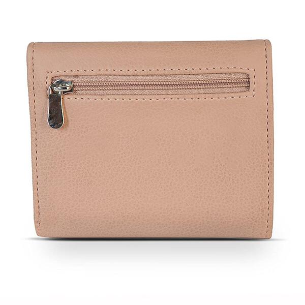 Light Pink Customized Women's 3 Fold Wallet