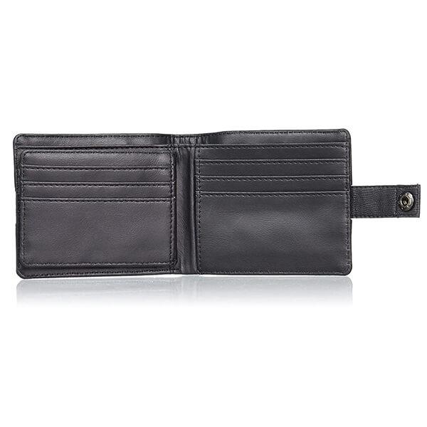Black Customized Baggit Men's Two Fold Faux Leather Wallet