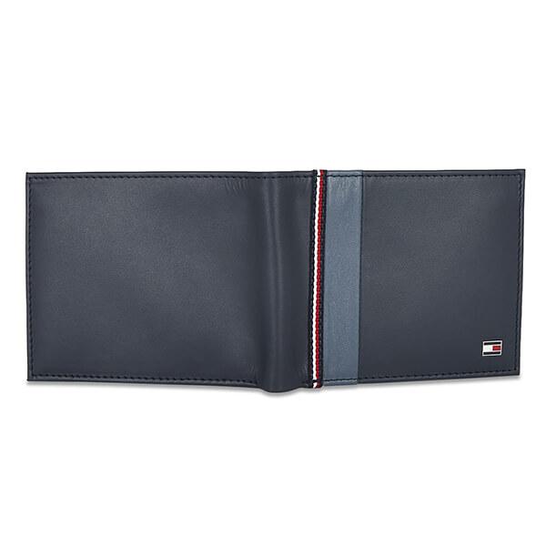 Navy Blue Customized Tommy Hilfiger Leather Men's Wallet