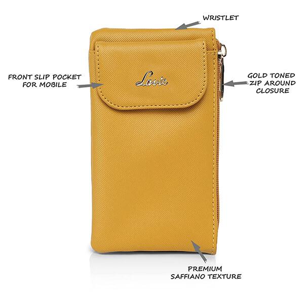 Ocher Customized Lavie Faux Leather Women's Wallet