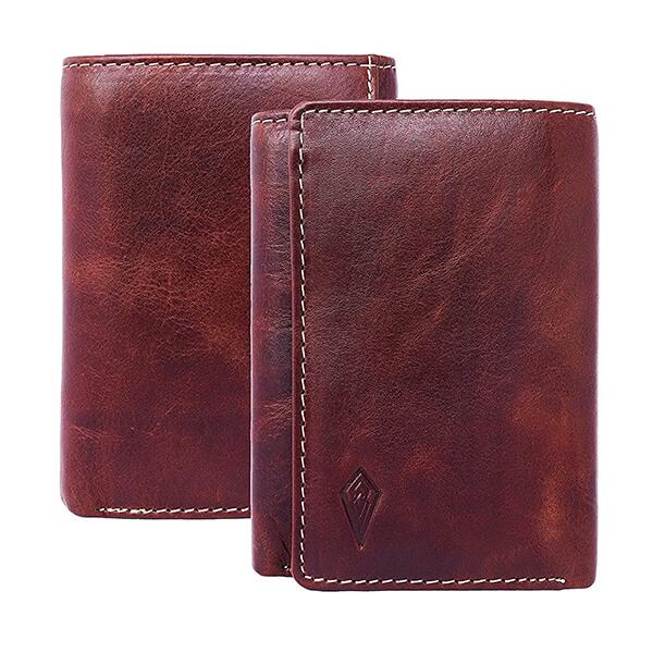 Italian Brown Customized Imperious Leather Men's Wallet