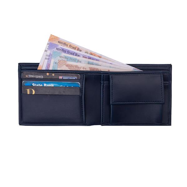 Blue Customized El Magnifico Faux Leather Formal RFID Men's Wallet