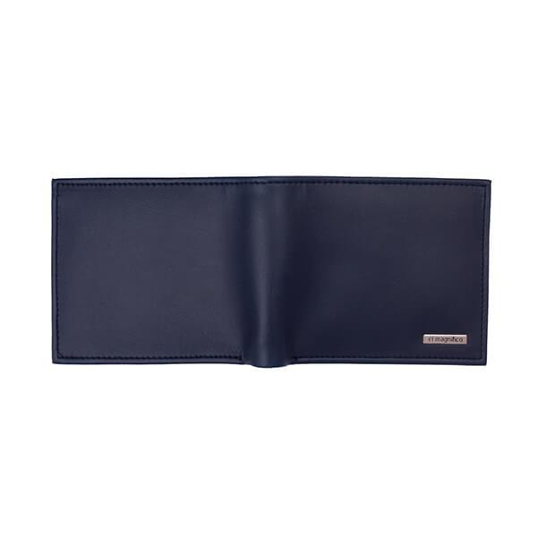 Blue Customized El Magnifico Faux Leather Formal RFID Men's Wallet