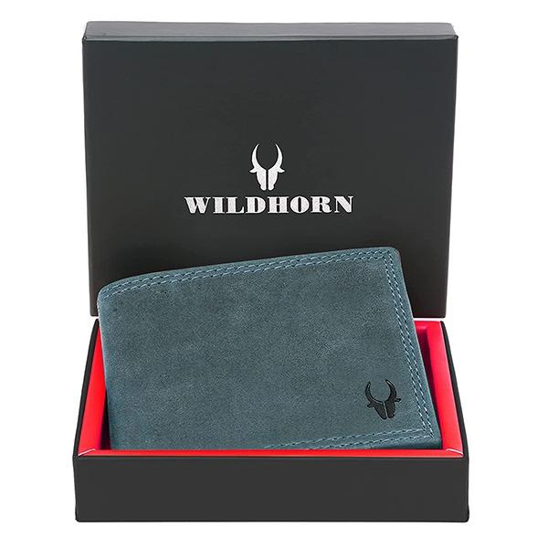 Blue Hunter Customized WILDHORN Leather Wallet