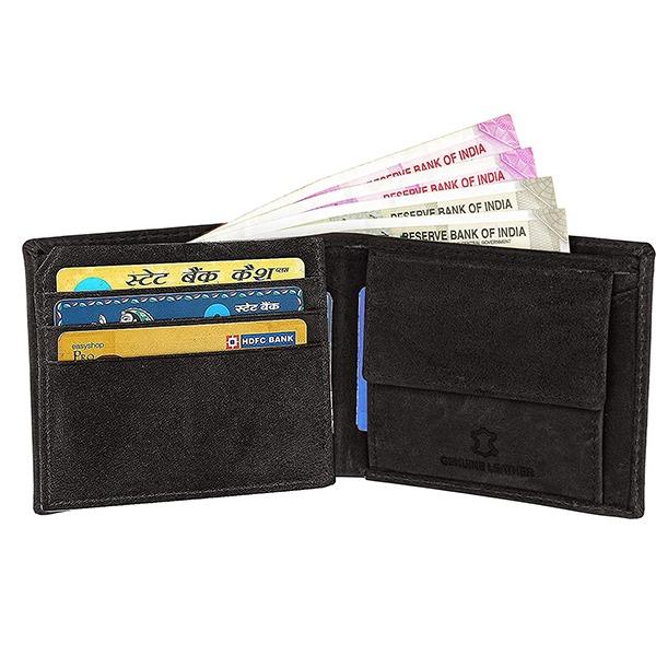 Dark Brown Customized WILDHORN Leather Wallet for Men