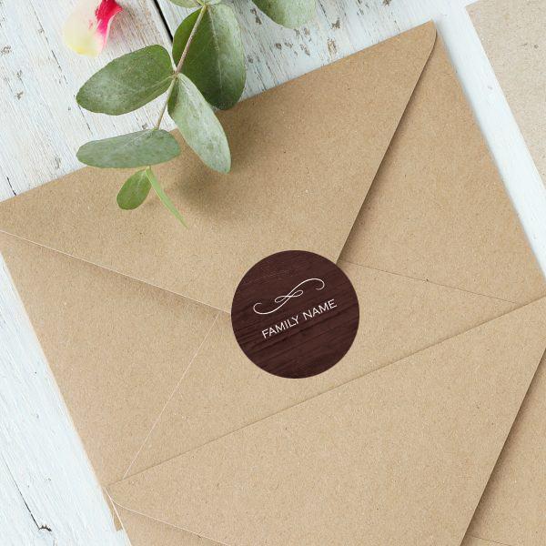 Brown Invelope Sticker Buy Brown Customized Printed Envelope Seal Sticker | yourPrint