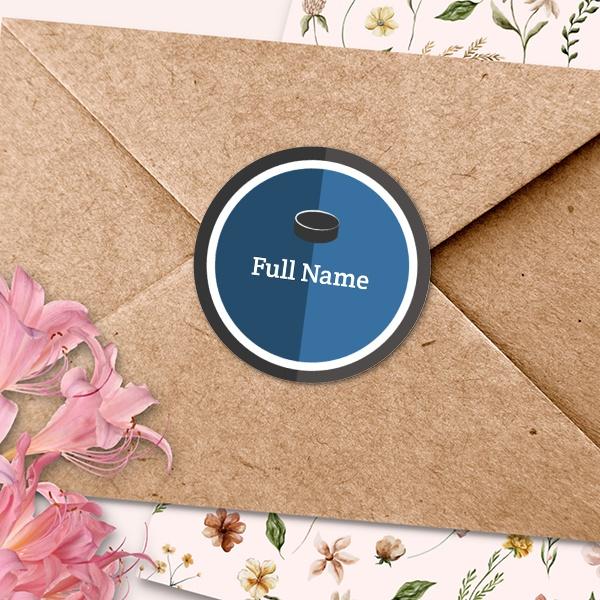 Envelope Sticker Seal Buy Blue Shade Customized Printed Envelope Seal Sticker | yourPrint