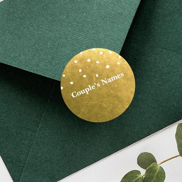 Envelope Sticker Seal Buy Couple's Names Customized Printed Envelope Seal Sticker | yourPrint