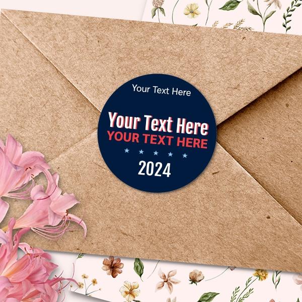 Receiving Copy Envelope Sticker Buy Navy Blue Customized Printed Envelope Seal Sticker | yourPrint