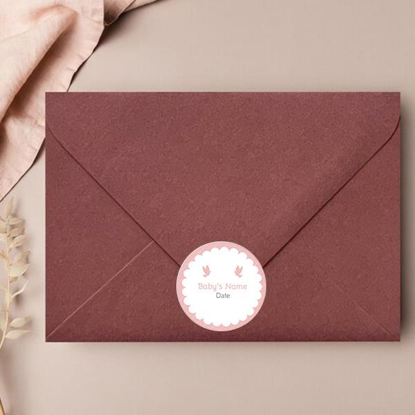 Receiving Copy Envelope Sticker Buy Birds Designed Customized Printed Envelope Seal Sticker | yourPrint