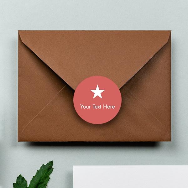 Envelope Sticker Seal Buy Star Customized Printed Envelope Seal Sticker | yourPrint