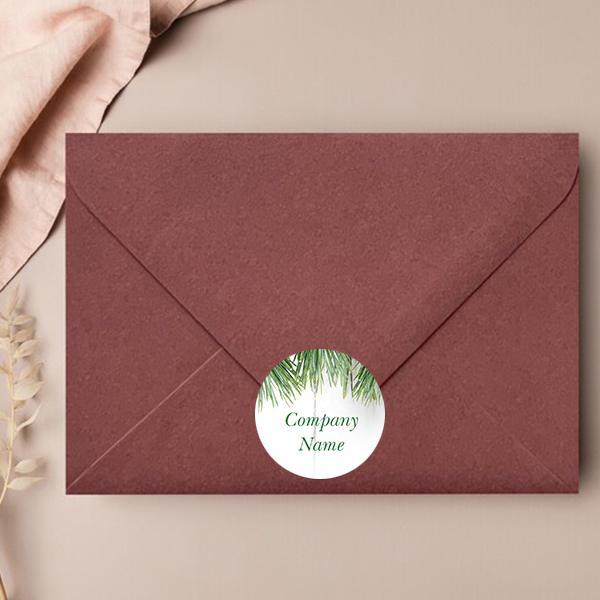 Envelope Sticker Seal Buy Palm Leaf Designed Customized Printed Envelope Seal Sticker | yourPrint