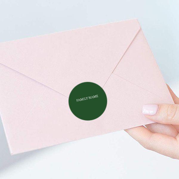 Envelope Sticker Seal Buy Green Customized Printed Envelope Seal Sticker | yourPrint