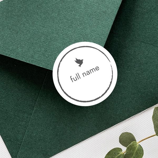 Envelope Sticker Seal Buy Bird Designed Customized Printed Envelope Seal Sticker | yourPrint
