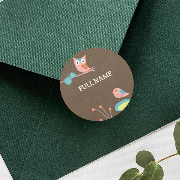 Envelope Sticker Seal Buy Bird Designed Customized Printed Envelope Seal Sticker | yourPrint