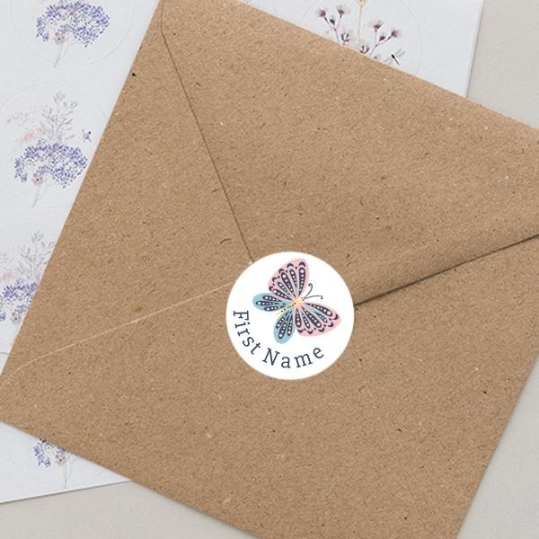 Envelope Sticker Seal Buy Butterfly Customized Printed Envelope Seal Sticker | yourPrint