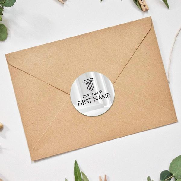 Envelope Sticker Seal Buy Grey Customized Printed Envelope Seal Sticker | yourPrint