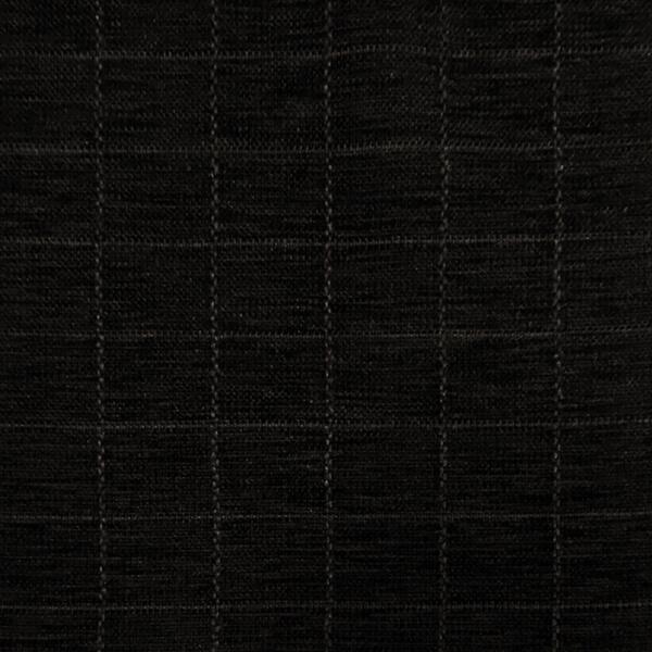 Black Aristo Velvet Feel Reversible Chenille Curtain & Upholstery Fabric