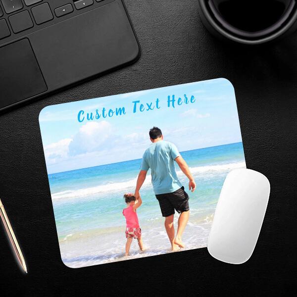 Family Photo Customized Printed Rectangle Mousepad Photo Mouse Pad