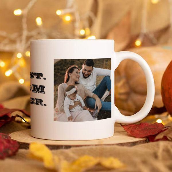 Best Mom Ever Modern Photo Mother's Day Customized Photo Printed Coffee Mug