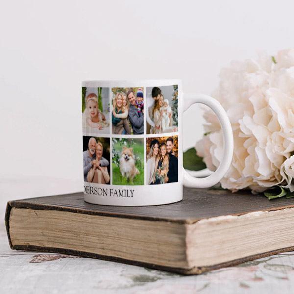 Family Photo Collage Customized Photo Printed Coffee Mug