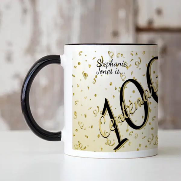 Centenarian Birthday Customized Photo Printed Coffee Mug