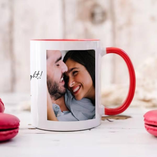 So Glad Swiped Right 2 Photo Customized Photo Printed Coffee Mug