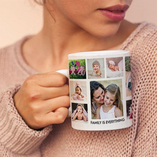15 Photo Collage White Customized Photo Printed Coffee Mug