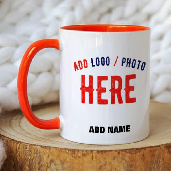 Stylish Business Logo Customized Photo Printed Coffee Mug
