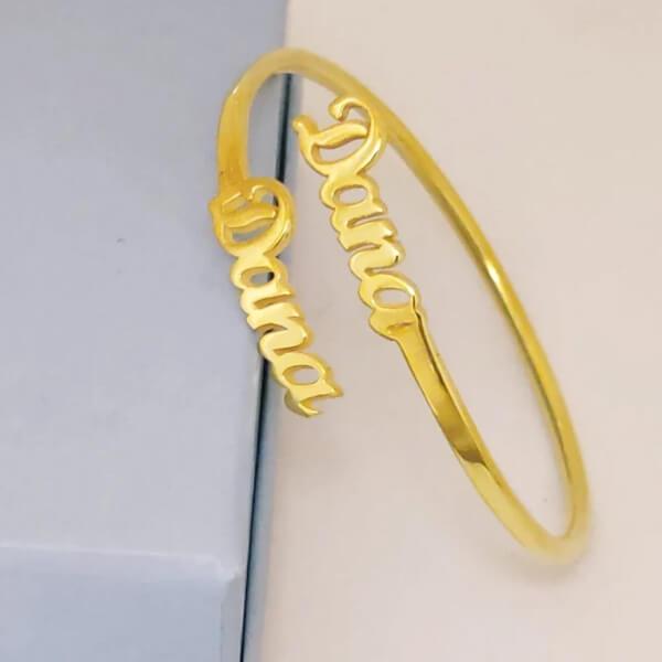Dual Name Customized Unisex Name Bracelet