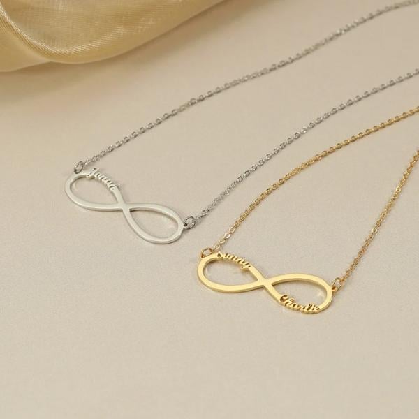 Infinity Symbol with Names Customized Name Necklace Pendants
