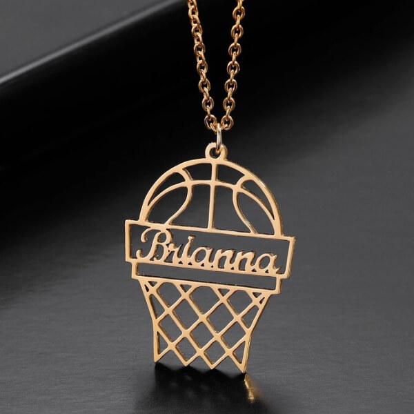 Basketball Name Customized Name Necklace Pendants