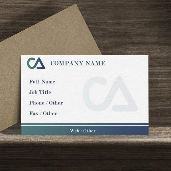 CA Design Customized Rectangle Visiting Card