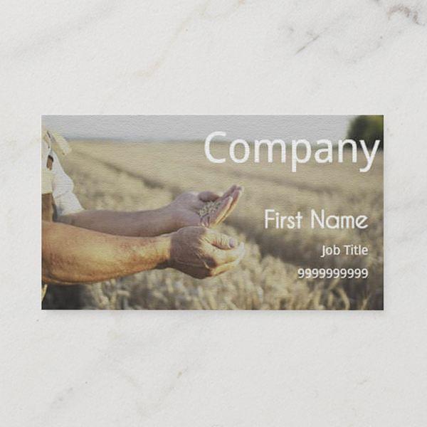 Wheat Customized Rectangle Visiting Card