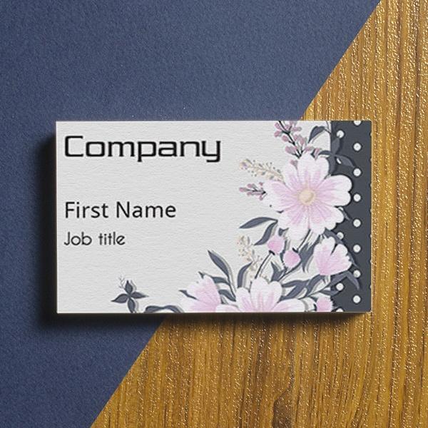 Flowers Customized Rectangle Visiting Card