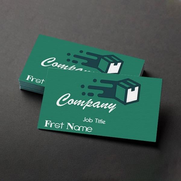Fast Green Customized Rectangle Visiting Card