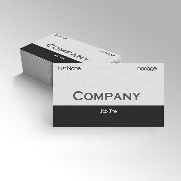 Formal Customized Rectangle Visiting Card